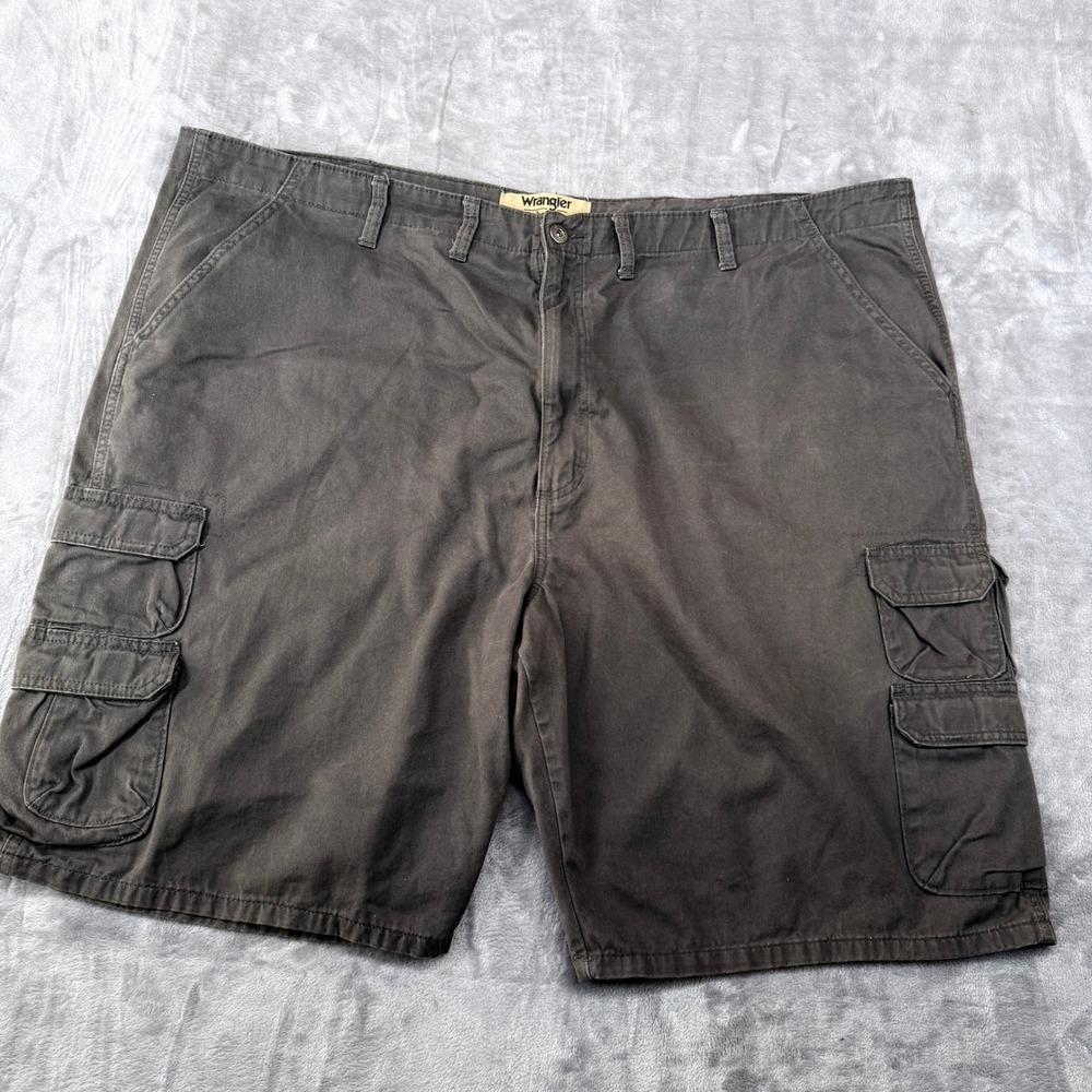 Wrangler Authentics‎ Cargo Shorts Mens Size 50 Brown Gray Cotton 10ZM6BSAH